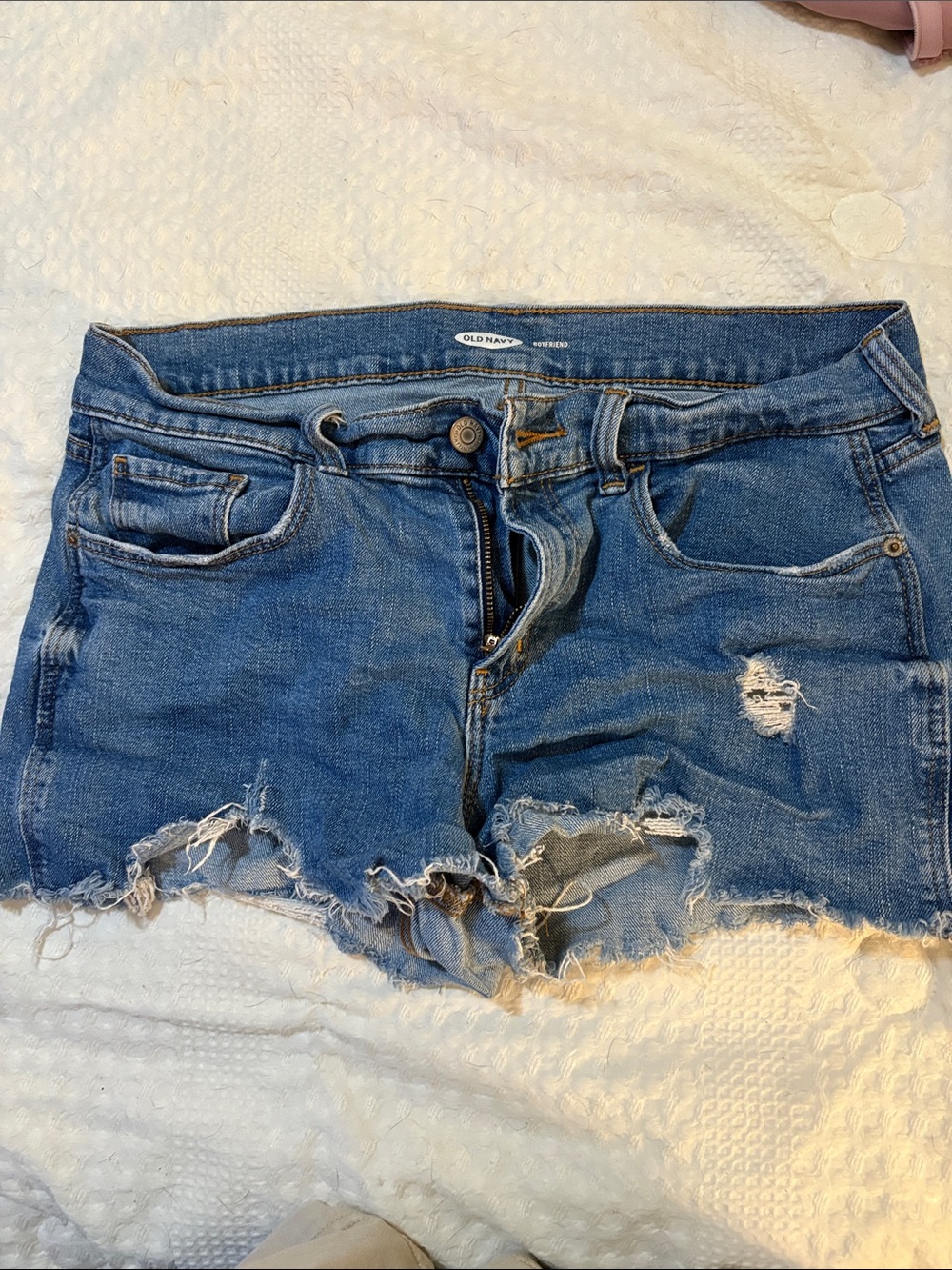 Old Navy Ripped Denim Cutoff Shorts - Blue